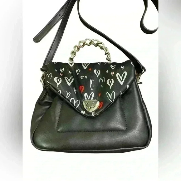 SKINNYDIP LONDON Leo Graffiti Hearts Mini Top Handle - Picture 3 of 11